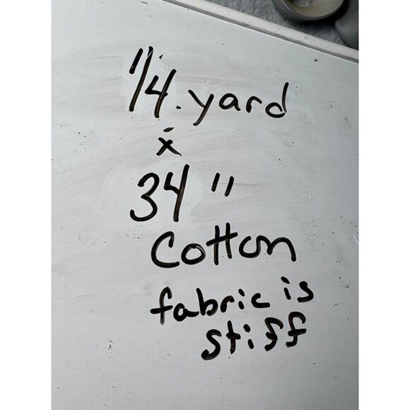 Three Cats 1/4 yard x 34" Blue & White Cotton Fabric with Circle Pattern - Picture 5 of 9